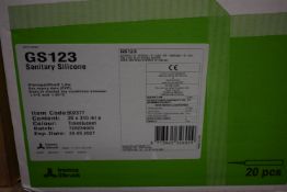 *Box of 20x 310ml of Translucent Sanitary Silicone GS123 Expiry: 20/05/2027