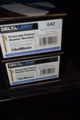 *2x Boxes of Deltaleigh Concrete Frame Anchor Screws 7.5x50