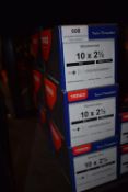 *7x Boxes of Timco Twin Threaded Wood Screws 10x2.5”