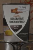 4x 1L of Liberon Decorative Floor Varnish Melting Metallic