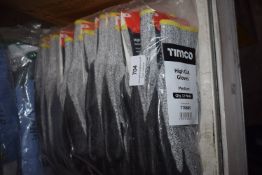 *12x Pairs of Timco High Cut Gloves Size: M