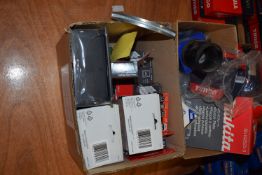 *2x Boxes of Assorted Moisten Cleaning Wipes, Staples, etc.