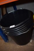 *6x Black Buckets