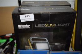 *2x Defender Rechargeable LED Slim Lights