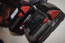 *Milwaukee Red Lithium M18 5ah Battery, and 1x 2ah Battery