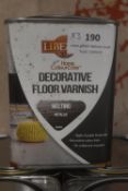 3x 1L of Liberon Decorative Floor Varnish Melting Metallic