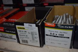 *7x Part Boxes of Assorted Bolts and Screws