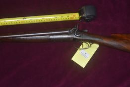 Hinton 12 Bore Side-by-Side Hammer Shotgun (No. 1741)