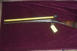 A. Davidson 12 Bore Side-by-Side Hammer Shotgun (No. 7391)