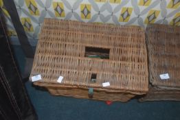 Traditional Wicker Fisherman’s Basket and Contents