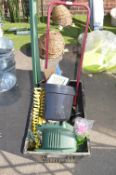 *Basket of Assorted Garden Plant Pots, Hosepipe Hangers, etc. (some AF)