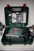Bosch 240v Jigsaw in Case, and Pack of Blades