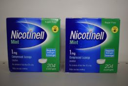 2x Nicotinell 1mg Mint Nicotine Compressed Lozenges 204pcs