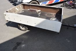 Single Axle Unbraked Trailer on 50mm Ball Hitch 123x200cm