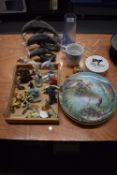 Assorted Model of Dolphins, Fish Wall Plates, etc.
