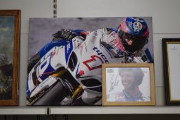 Signed Photograph of Guy Martin, and a Canvas Print