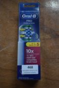 1x Oral-B Pro Floss Action Toothbrush Heads 5pk
