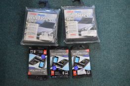 *2x Windscreen Covers, and 3x Packs of Touch Screen Wipes
