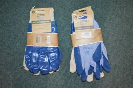 *3x 3pks of Town & Country Men’s PVC Coated Gardening Gloves Size: L