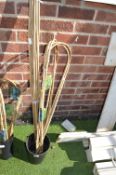 *2x 90cm Bamboo Plant Hoops 3pk, and Bamboo Canes