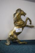 Brass Rearing Horse Ornament