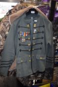 Military Style Jacket Including Badges, etc.