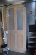 *Oak Veneer Glazed Door 1981x838x35mm