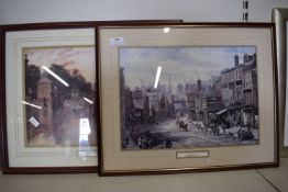 2x Prints in Darkwood Frames