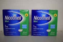 2x Nicotinell 1mg Mint Nicotine Compressed Lozenges 204pcs