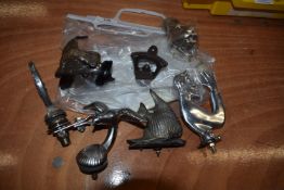 7x Assorted Car Mascots/Bonnet Badges