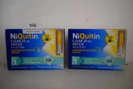 2x Niquitin 21mg Nicotine Patches 7pcs