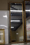 Decorative Gilt Framed Mirror 94x33cm