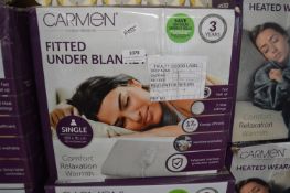 *Carmen Single Size Electric Fitted Underblanket