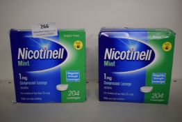 2x Nicotinell 1mg Mint Nicotine Compressed Lozenges 204pcs