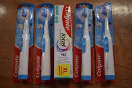 4x Colgate 360 Sonic Soft Toothbrushes, and1 x Tube of Toothpaste