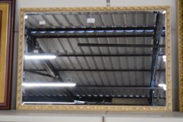Bevelled Edge Wall Mirror in Ornate Frame 80.5x54.5cm