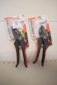 2x Wilkinson Sword Pruners - 1x Bypass and 1x Anvil
