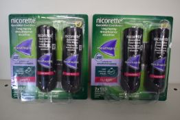 2x Nicorette Quick Mist 1mg Nicotine Spray Cool Berry 2x 150 Sprays