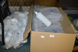 *Plastic Eyewash Cases, and White Plastic Bottles