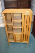Light Oak Shelved Storage Cabinet 65cm wide x 100cm high