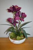 Artificial Amaryllis Display in Pot