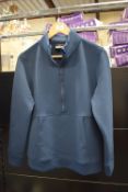 *Navy Blue Half Zip Lightweight Top Size: S