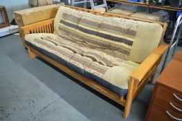 Wooden Framed Sofa Bed