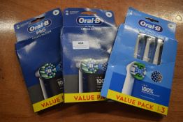3x Oral-B Electric Toothbrush Heads 3pk