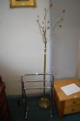 Tree Effect Standard Lamp, and a Chrome Towel Rail