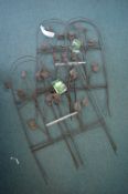 *2x Sections of Decorative Metal Garden Border Fencing