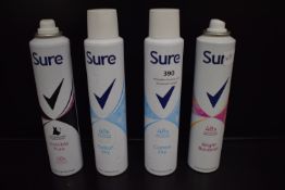4x Assorted Sure 48hr Antiperspirant 200ml