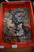 Various Costume Jewellery Necklaces, etc. (tray not included)