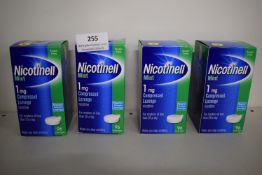 4x Boxes of Nicotinell Mint 1mg Nicotine Compressed Lozenges 96pcs