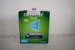 1x Nicorette 4mg Nicotine Gum Original Flavour 210pcs